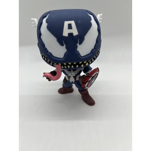 Funko POP #364 Marvel Venomized Captain America Bobblehead Figure Loose OOB - Picture 3 of 6